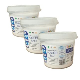 KRAZY Kosher Salt 3 x 2Kg